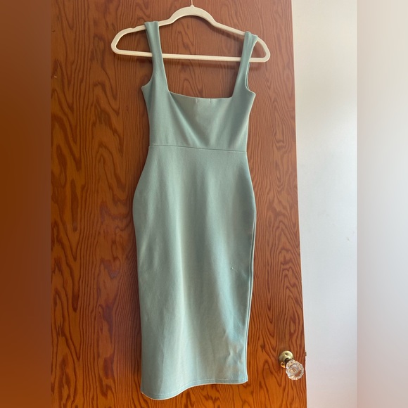 Sage Green BodyCon Dress - Picture 2 of 5